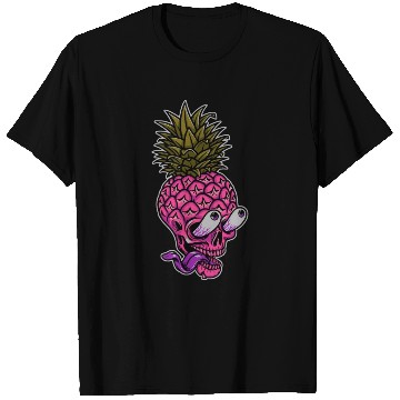 Discover Skeleton pineapple psychedelic T Shirts