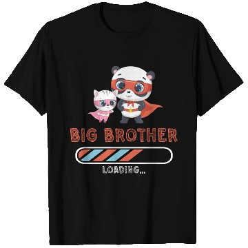 Discover Big brother super hero panda cat 2023 T Shirts