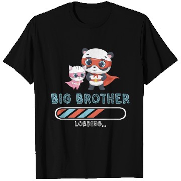 Discover Big brother super hero panda cat 2023 T Shirts