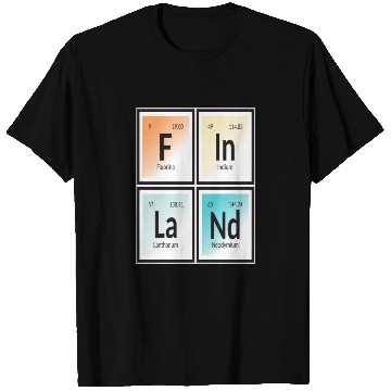 Discover Finland | Periodic Table of Elements T Shirts