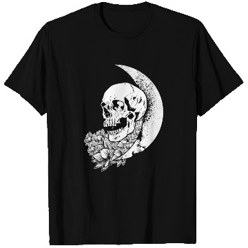 Discover Skull Moon Grunge Goth Occult Gothic Aesthetic Wic T Shirts