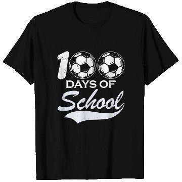 Discover 100 Days Of School Soccer Football Athletic T Shirts