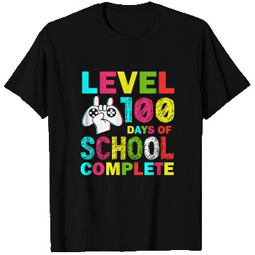 Discover Level 100 Days Of School Complete Kid Gamer T Shirts