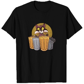 Discover Raccoon Playing Drums Using Trash Cans - Funny T Shirts