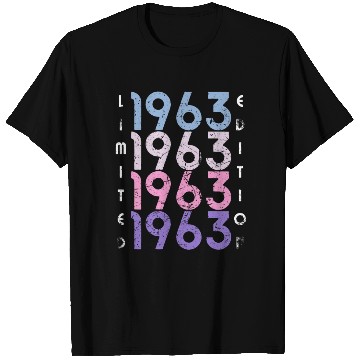 Discover 60 Years Vintage 1963 Retro 60th Birthday T Shirts