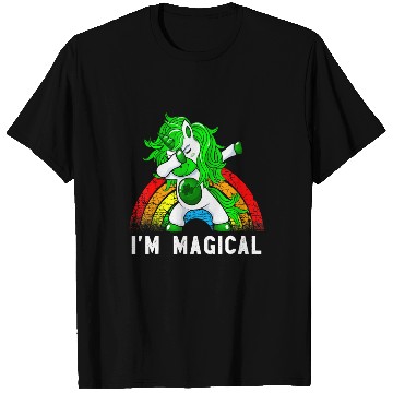 Discover Im Magical Irish Dabbing Unicorn Toddler St Patric T Shirts