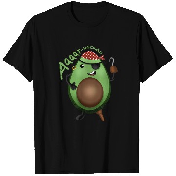 Discover Avocado Pirate - character design T Shirts
