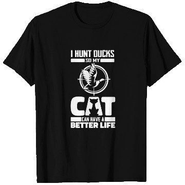 Discover Duck Hunting Cat T Shirts