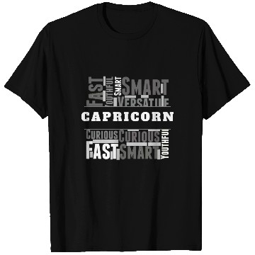 Discover Capricorn Zodiac Star Sign Word Cloud Square Monoc T Shirts
