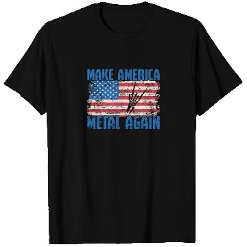 Discover Make America Metal again Heavy Metal Music T Shirts