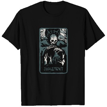 Discover Judgement Skeleton Skull Tarot Card T Shirts