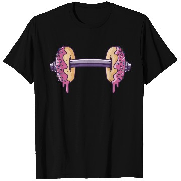 Discover Workout with donuts dumbbell T Shirts