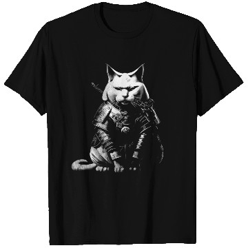 Discover cool samurai cat T Shirts