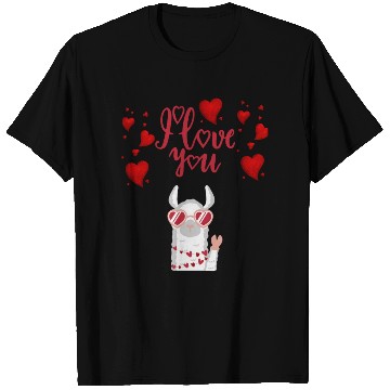 Discover I love you with cute llama T Shirts