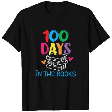 Discover 100 Days in the Books - Book Lover English Reading T Shirts