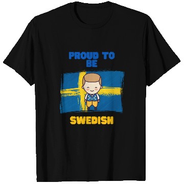 Discover Proud to be swedish - cute design T Shirts