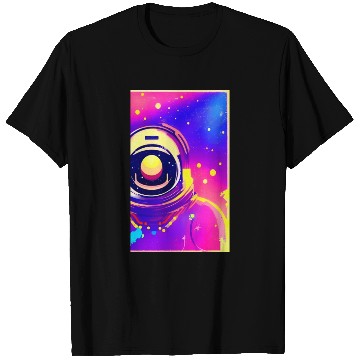 Discover Astronaut neon colors T Shirts