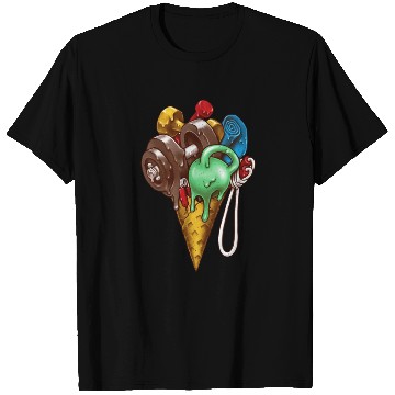 Discover Gym Ice Cream Workout T Shirts