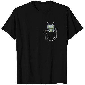 Discover Robot Pocket T Shirts