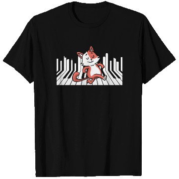 Discover Piano Cat Musician Musical Instrument Pianist T Shirts