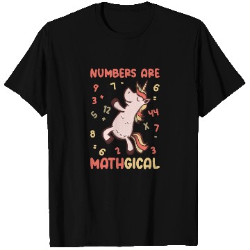 Discover Math Number Lovers Mathematics Unicorn Teacher T Shirts