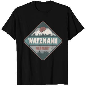 Discover Watzmann Bavaria Germany Vintage Hiking Design T Shirts