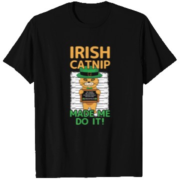 Discover Angry Funny Cat Happy Saint Patrick Day T Shirts