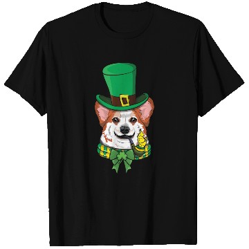 Discover Cute Corgi Irish Happy Saint Patrick Day T Shirts