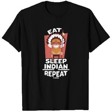 Discover Eat Sleep Indian Repeat Native American People T Shirts