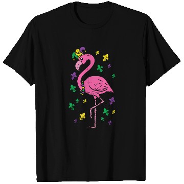 Discover Jester Pink Flamingo Bird Animal Cute Mardi Gras C T Shirts