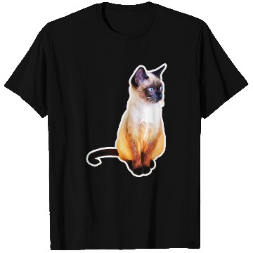 Discover Siamase cat potrait | cat potrait | pet potrait T Shirts