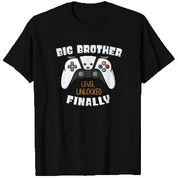 Discover Big Brother Finally Big Bro Gamer Promoted Son T Shirts
