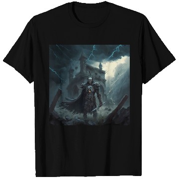 Discover Death Knight in Thunderstorm T Shirts