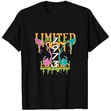 Discover 1973 Born Limited Edition Butterfly Gift T Shirts