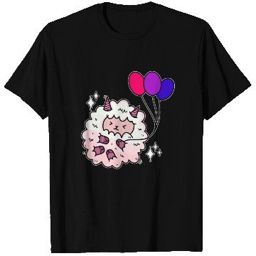 Discover Cute Bisexual Sheep Bi Pride Color Balloons T Shirts