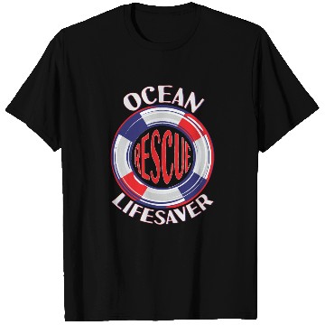 Discover Lifeguard Ocean Rescue Lifesaver T Shirts