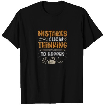 Discover Mistakes Allow Thinking To Happen Math Teacher T Shirts