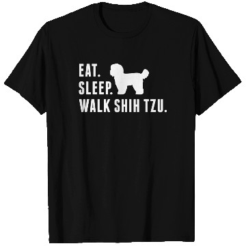 Discover Eat Sleep Walk Shih Tzu T Shirts