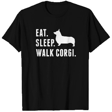 Discover Eat Sleep Walk Corgi T Shirts