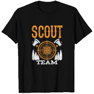 Discover Scout Team Hiking Scouting Scouts Outdoor T Shirts