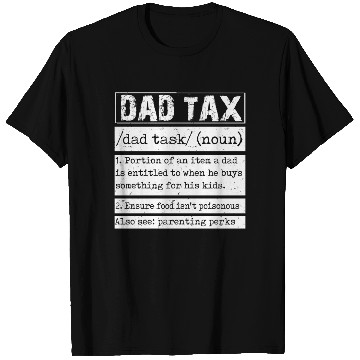 Discover Vintage Dad Tax Definition Men Funny Father's Day T Shirts