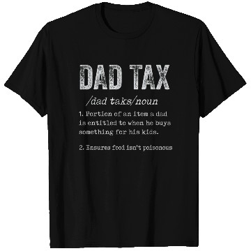 Discover Vintage Dad Tax Definition Men Funny Father's Day T Shirts