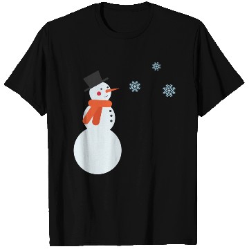 Discover Snowman and snowflakes T Shirts