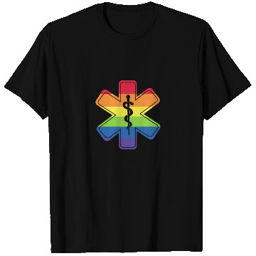 Discover LGBT Caduceus EMT Medical Symbol T Shirts