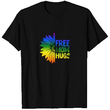 Discover Free Mom Hugs, LGBT Sunflower T Shirts
