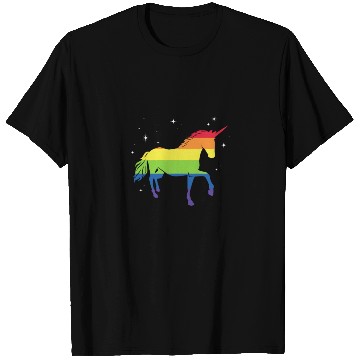 Discover LGBT Unicorn Rainbow Flag T Shirts