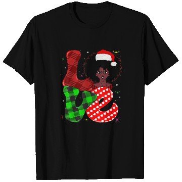 Discover Black African Girl American Melanin Christmas Sant T Shirts