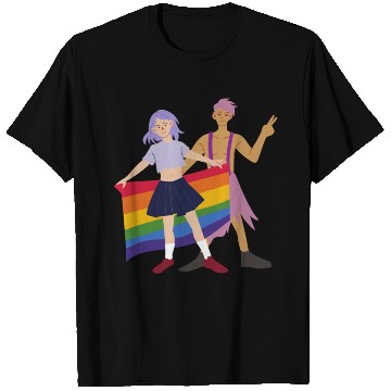 Discover lesbian lgbtq pride valentine day 202 valentines T Shirts