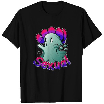 Discover Funny Boo Sexual Cute Bi Ghost LGBT Bisexual Pride T Shirts