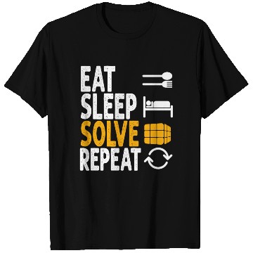 Discover Eat Sleep Solve Repeat Math Speed Cubing Genie T Shirts